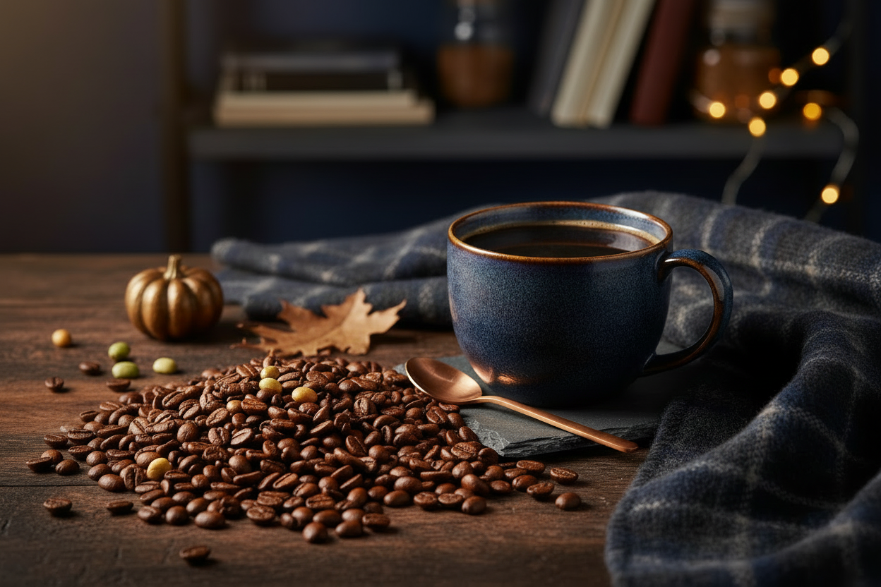 Fall coffee profiles - realistic 4K shot without steam