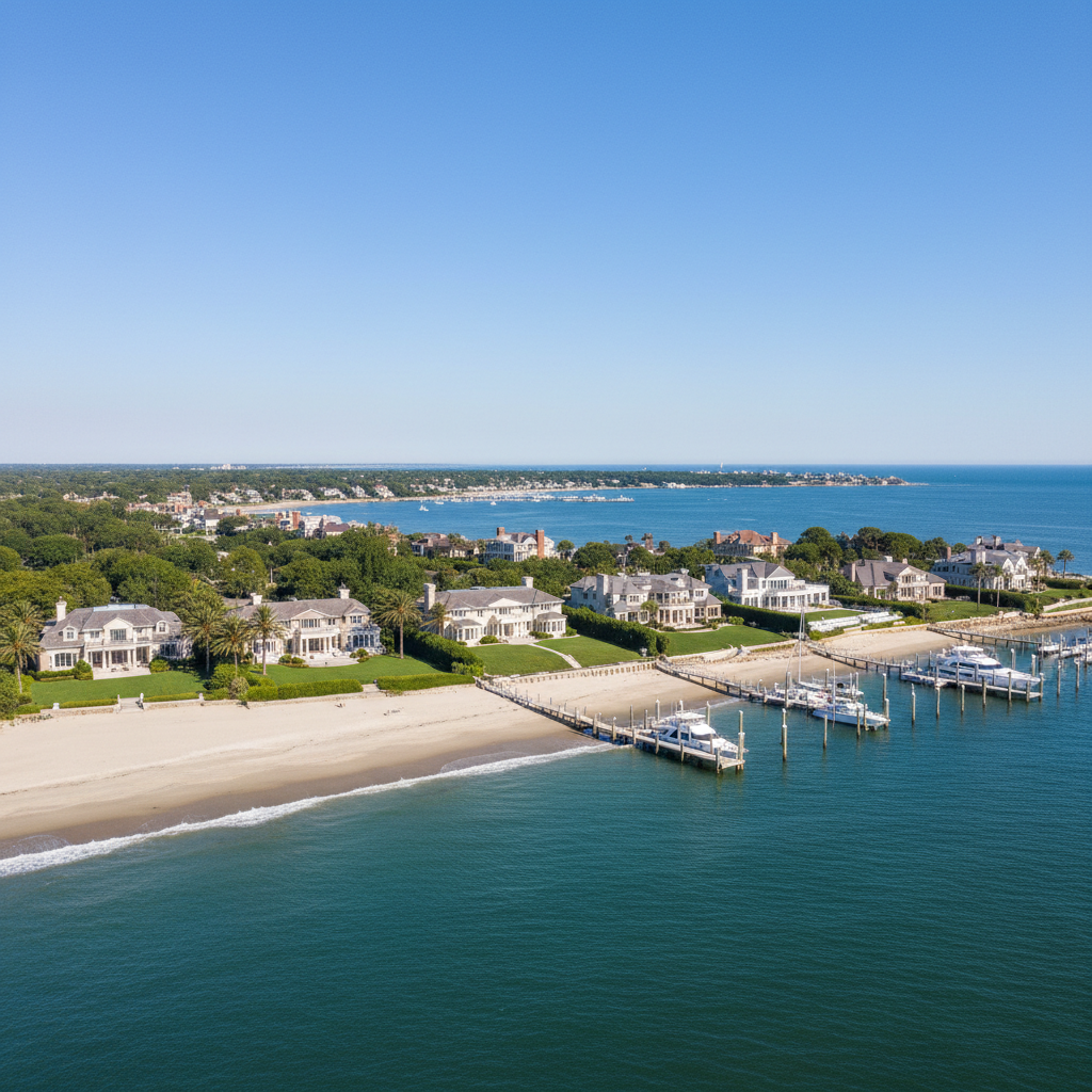 Long Island coastal landscape