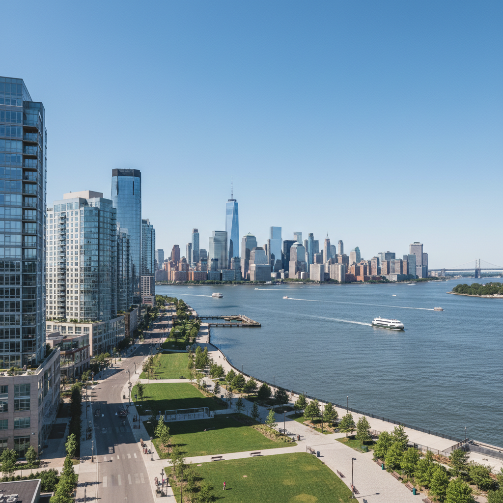 New Jersey waterfront near Manhattan
